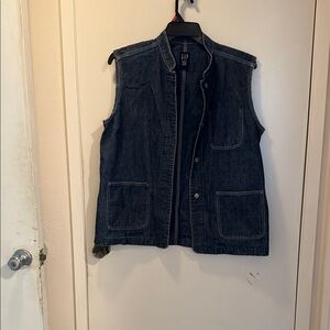 GAP Dark Blue Denim Vest